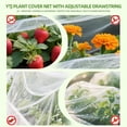 thumbnail image 6 of Saburrnity 2-Pack Garden Netting for Raised Beds, Bird Netting Pest Barrier - Rectangular Plant Covers with Drawstring for Vegetable Protection, 6 of 6