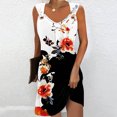 thumbnail image 1 of Puntoco Vestidos Mujer Verano Impreso Cuello Redondo Casual Sin Mangas Vestido De Tirantes, 1 of 4