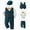 Navy, variant on Newborn Baby Boy Clothes Suit 6 12 18 24 Months 2T 3T Tuxedo Baptism Outfit Christening Top+Suspenders Pants+Vest+Hat,Yellow,2-3 Years