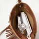 thumbnail image 4 of Bolso de hombro con flecos y borlas para mujer, ideal para llevar el teléfono y viajar (marrón), 4 of 6