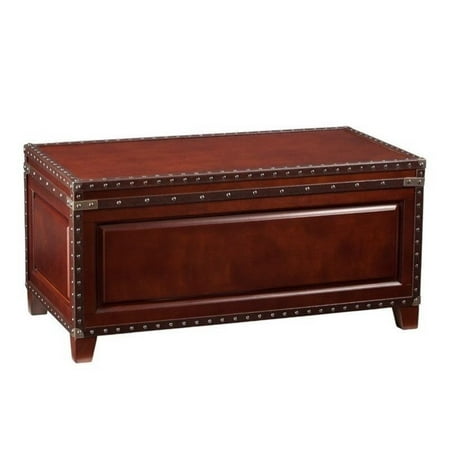 Southern Enterprises Amherst Trunk Coffee Table In Dark Cherry Southern Enterprises Amherst Trunk Coffee Table In Dark Cherry