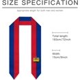 thumbnail image 6 of DABOYOZHZH Liechtenstein Flag Graduation Shawl Sash Stole Wraps Scraf For International Study Pride Women Men, 6 of 6