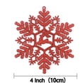 thumbnail image 2 of THONZER 32pcs Glitter Snowflake Ornament 4 Inch for Christmas Tree Decoration, 2 of 6