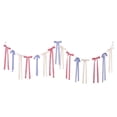 thumbnail image 2 of Nkmbld 4th of July Patriotic Stripe Bunting, Nylon Flag Banner Door Wall Hanging Decor for Independence Day Indoor Outdoor Porch Yard Garden, 2 of 8