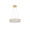 thumbnail image 1 of Elegant Lighting 3503D17G Monroe integrated LED Chip Light Gold Pendant Clear Royal Cut Crystal, 1 of 1