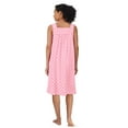 thumbnail image 3 of Aria Women's Sleeveless 40" Cotton Nightgown, Sizes XS-5X, 3 of 6