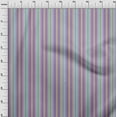 thumbnail image 3 of oneOone Organic Cotton Voile Fabric Multicolor Stripe Print Fabric BTY 42 Inch Wide, 3 of 4