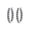 Platinum, variant on Houston Diamond District 1-6 Carat Inside Outside Diamond Huggies Hoop LAB GROWN Diamond Earrings Oval Shape Ultra Premium Collection (D-F Color, VS2-SI1 Clarity) 14K White Gold 1 Carat