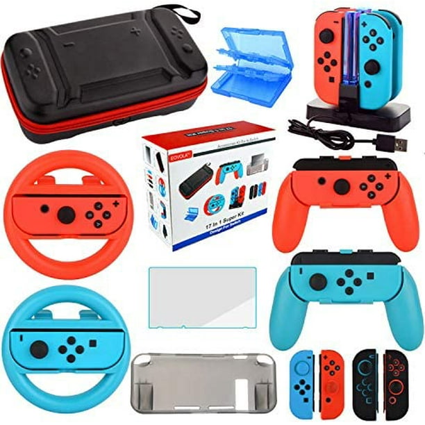 Kit d'accessoires pour jeux Nintendo Switch Starter Wheel Grip