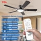 thumbnail image 2 of Ventilador de techo TCL de 52 pulgadas con luz de perfil bajo, control remoto negro, 2 of 9