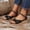 40, variant on Eltusu Women Platform Sandals, Non-Slip Ankle Strap Fashion Open Toe Dress Sandals Shoes Silver Size 7