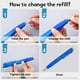 thumbnail image 4 of 6 Pcs Big Pens Jumbo Pen Bulk with Refills Extra Large Ballpoint Pens Black Ink Fat Pens Giant Pen Oversize Retractable, 4 of 5