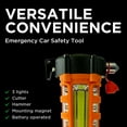 thumbnail image 3 of Schumacher 5-in-1 Emergency Escape and Rescue Tool with Safety Lights, Orange, 3 of 5