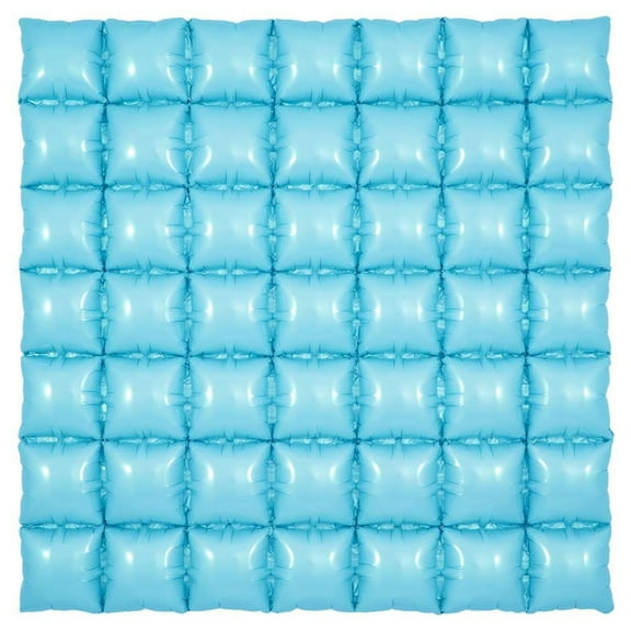 36 inch Waffle Panel - Matte Blue Foil Mylar Balloon - Party Supplies Decorations