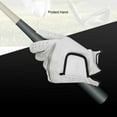 thumbnail image 4 of Gant de Golf en Cuir PU Portable Réutilisables Lavable Main Gauche Professionnel Antidérapant Type Gants Accessoires S, 4 of 7