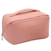 Travel Makeup Bag,Large Capacity Portable Toiletry Bag for Women Gift Waterproof PU Leather Cosmetic Pouch