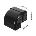 thumbnail image 2 of FUTUREORYY Gutter Downspout Connector Aluminum Alloy Rainwater Pipe Connection 1Set Black Wear-resistant, 2 of 6