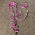 thumbnail image 2 of Handmadetneonsign Rose Flower Women Neon Sign, Rose Flower Women Wall Art Decor, Flower Bedroom Wall Decor, 2 of 5