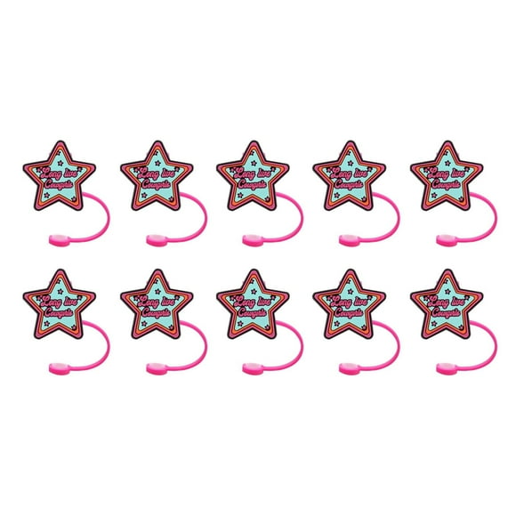 YoaNJYGR avec Embout en Silicone pour Gobelet de 30oz Baguettes Arc-en-Ciel Réutilisables Classe de Boisson 10 Pcs Bouchon de Paille Étanche pour Accessoires de Tasse Bouchon de Paille Anti-Fuite Bouchon de Paille 8mm pour Fête Camping en Plein Air