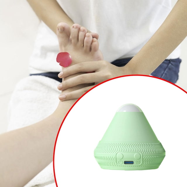 Bola de auto montable para de tejido profundo, ligera, portátil, manual con ventosa para cuello, pies, músculos, espalda y piernas verde