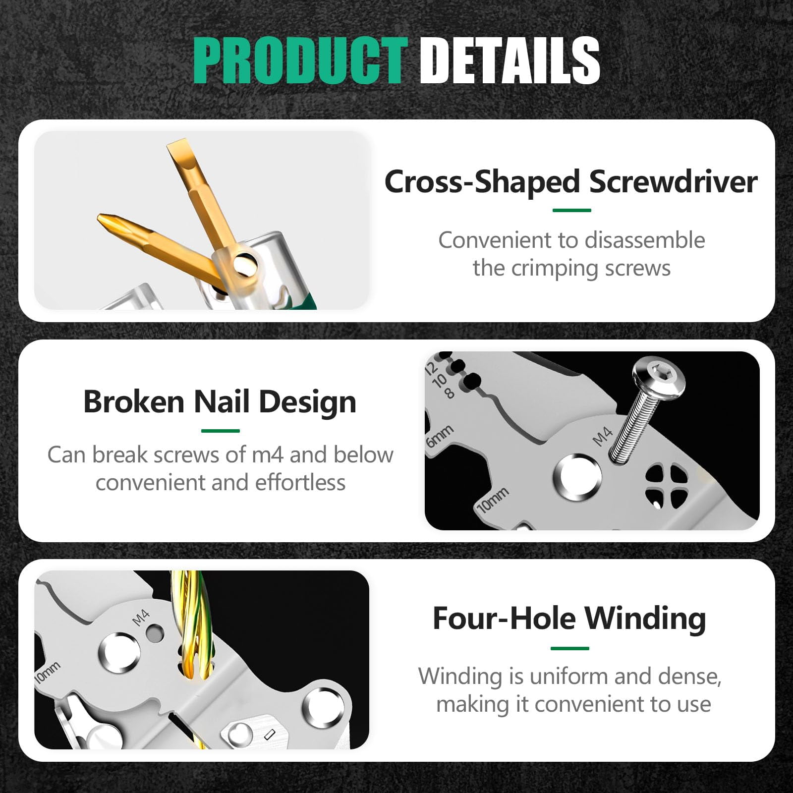 23-in-1 Foldable Electrical Pliers with Wire Stripper & Voltage Tester, Multifunction Wire Cutters for HVAC and Car Repair