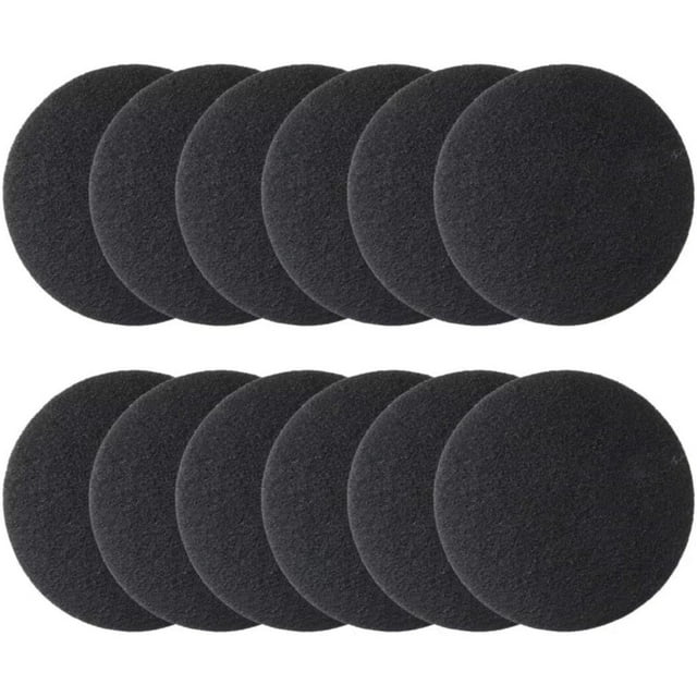 12Pcs 6.7inch Round Filters For Kitchen Compost Pail Replacement Filter Countertop Home Bucket Sets Black