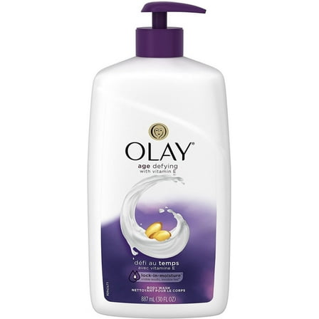 OLAY Age Defying with Vitamin E Body Wash 30 oz (Pack of 2)