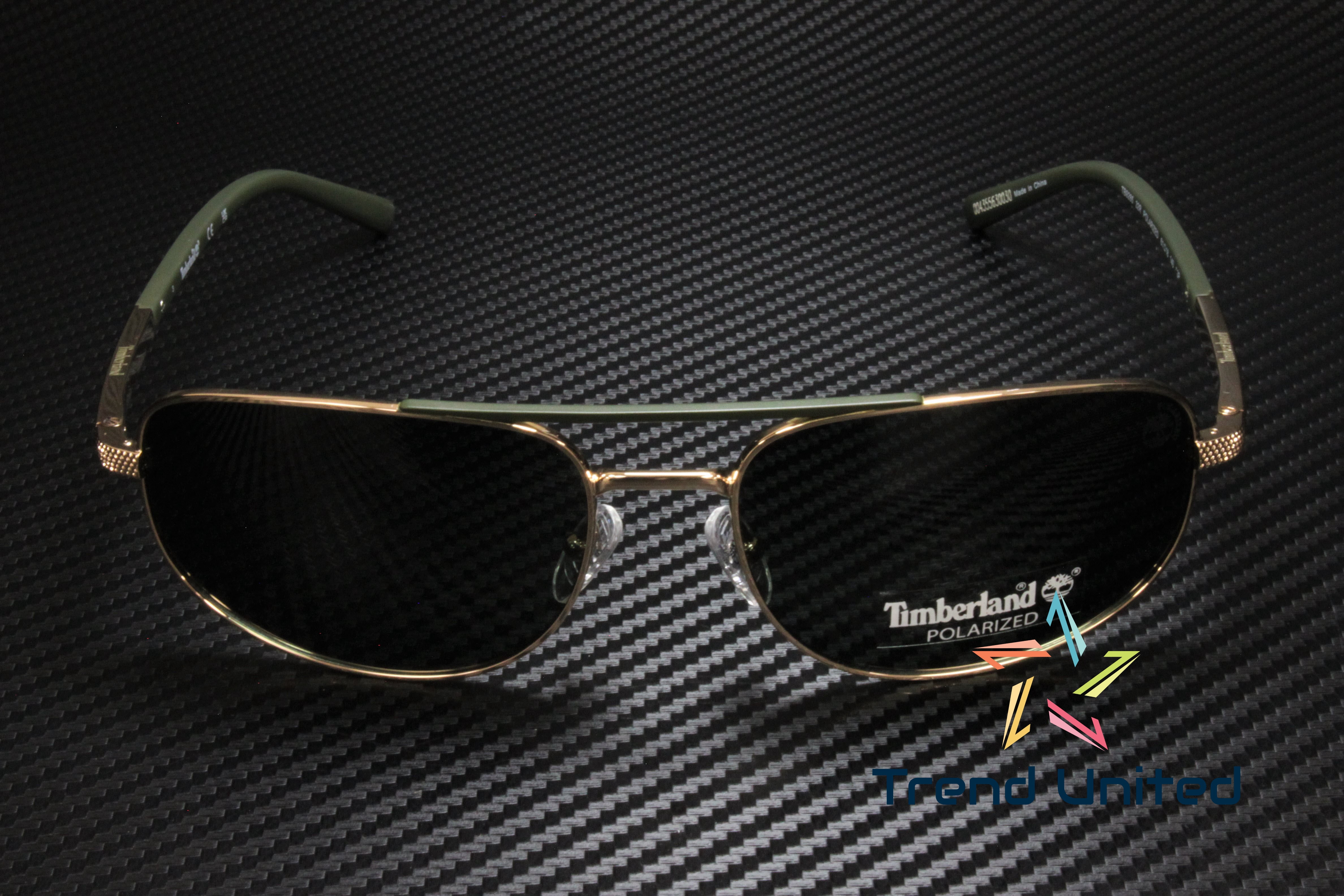 TIMBERLAND TB9285 32R Gold Polarized Green 61 mm Men's Sunglasses