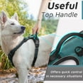thumbnail image 5 of Dog Harness for Large Dogs, No Pull Service Vest with Reflective Strips and Control Handle, Adjustable and Comfortable for Easy Walking, No Choke Pet Harness with 2 Metal Rings, Pink, L, 5 of 9