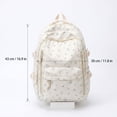 thumbnail image 3 of Lumtrix Cute Floral Printed Backpack for Women Aesthetic Lightweight Bookbag Work Travel College Daypacks A, 3 of 6