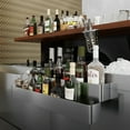 thumbnail image 4 of AmGood 36 in. Double Tier Stainless Steel Speed Rail Rack for Commercial Bars, NSF, 4 of 6