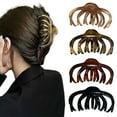 thumbnail image 2 of 3/4Pcs Hair Claw Octopus Design Anti-slip Teeth Strong Grip Hair Clip Back Head Bath Hair Barrette Hair Accessory, 2 of 8