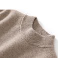 thumbnail image 4 of NAISIBABY Sweater for Boys Girls, Crew Neck Long Sleeve Solid Comfy Kids Casual Pullover Knit Clothes Khaki 8-10T, 4 of 6