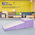 thumbnail image 5 of Matladin Incline Gymnastics Mat, Folding Gymnastics Cheese Wedge Mat, Gym Fitness Tumbling Skill Shape Mat for Kids Girls Home Training Exercise Mat, 48"x24"x14", 5 of 14