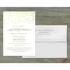 Gold Dots Deluxe Birthday Invites