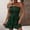 Dark green, variant on Women's High Waist Strapless Jumpsuit Solid Color Summer Vacation Romper Shorts Casual Chic Elegant Sleeveless One Piece Playsuit for Beach Party Travel