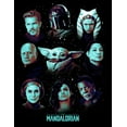 thumbnail image 2 of Boy's Star Wars: The Mandalorian Character Wheel  Graphic Tee Black X Large, 2 of 5