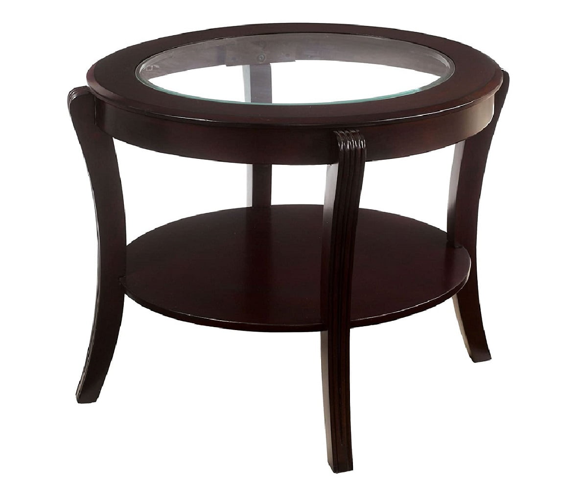Wooden End Table in Espresso Finish