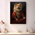 thumbnail image 2 of Finnish Lapphund Art - Dog Art - Gift for Men, Women & Animal Lover - Canvas Master Aristocratic Dog Canvas - Renaissance Print- Funny Decor for Living Room, Bedroom or Kid's Room, 2 of 4