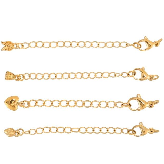 8 Uds extensor de collar extensor de cadena extensor gargantilla collar pulsera tobillera cadenas de extensión