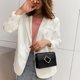 thumbnail image 3 of Sywqhk Bolsos De Hombro Con Cadena De Color Sólido Bolsos Cruzados De Cuero Pu Para Mujer (Negro) Sywqhk Para estrenar, 3 of 7