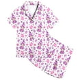 thumbnail image 2 of TZEWGL Night Suit For Infant 2 Sets For With Pygmy Print And Egg Print Short Sleeve Button Down Shirt and Shorts Sets Pjs For Kids size 12-13T, 2 of 5
