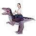 thumbnail image 3 of HSCTEK Inflatable Dinosaur Costume Adult Men Women, Inflatable Blow Up Costume Riding Velociraptor Dinosaur Costume Youth, Inflatable Ride On Dinosaur Halloween Costume Teen, 3 of 4