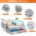 thumbnail image 4 of Organizador de Escritorio con Cajones de Malla de 3 Niveles Marbrasse Caddy Plata, 4 of 6
