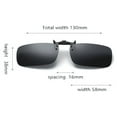 thumbnail image 4 of tooloflife Polarized Lens Clip Sunglasses Clip Night Vision Sunshade Anti-Glare Anti-UV Adults Unisex, 4 of 4