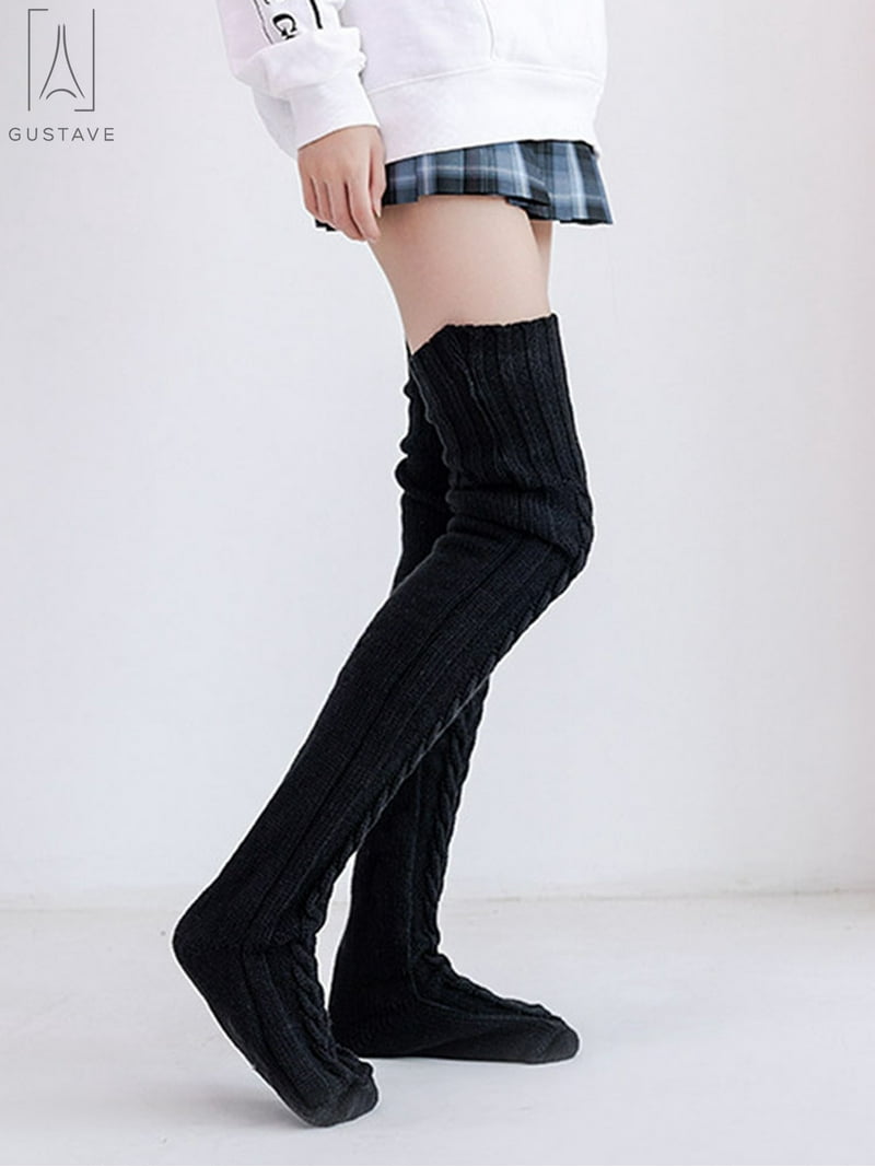 Lululemon Thigh High Socks Over The Knee Yoga Wool Winter Warm Birthday Black lululemon athletica | Accessories | Lululemon Thigh High  main image 4
