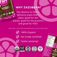 thumbnail image 3 of Zazubean Organic Chocolates Flirt Raspberry & Cherry Dark Chocolate Bars with Acai (6 x 85g), 3 of 5