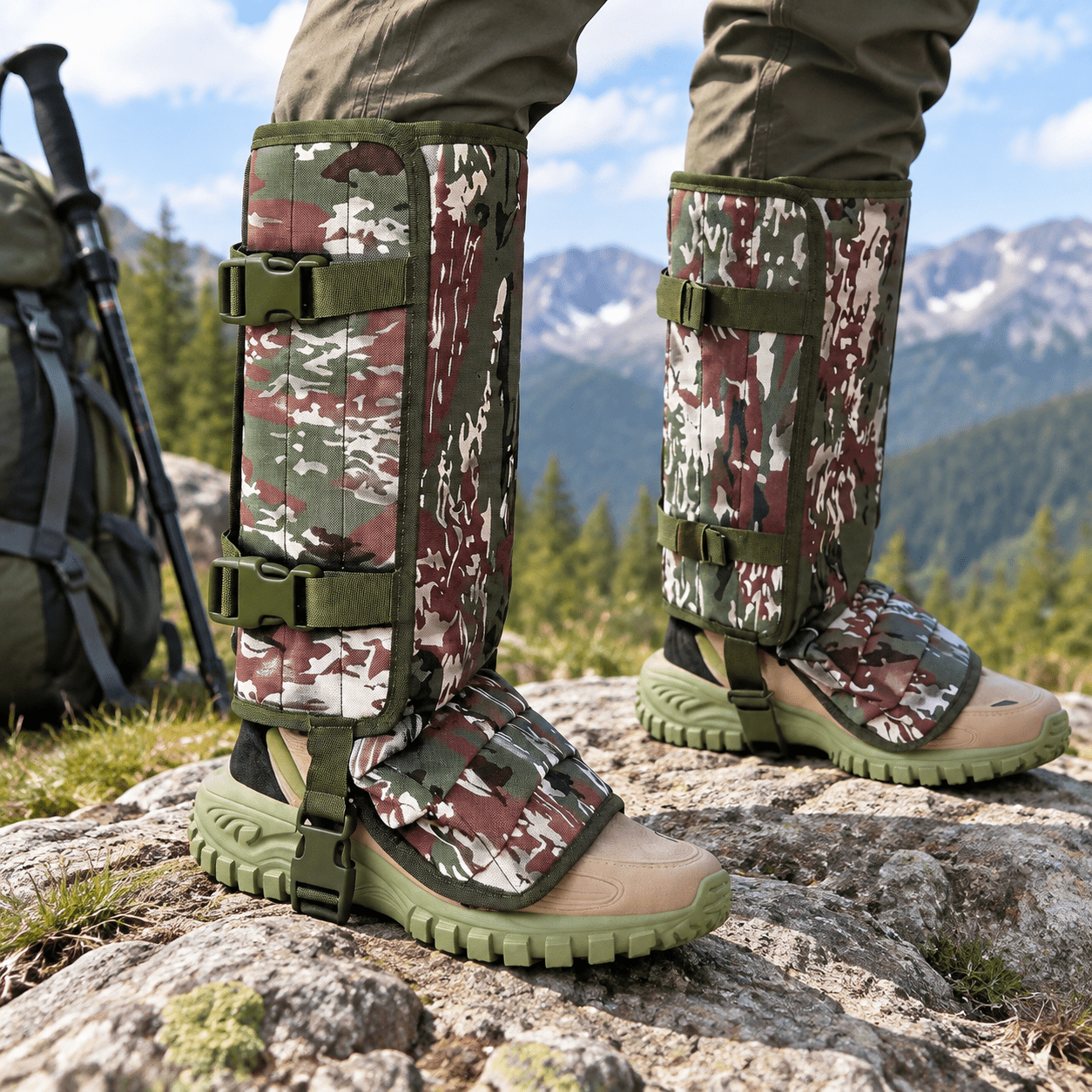 Snake Gaiters for Men and Women Bite Protection Adjustable Fit Waterproof Leg Guards