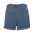 thumbnail image 5 of PBNBP Jean Shorts Womens High Waisted Stretchy Buttons Frayed Raw Rolled Hem Ripped Denim Shorts Striped Denim Shorts,Gift for Mother's Day, 5 of 9
