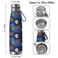 thumbnail image 3 of Modern 29oz Stainless Steel Insulated Thermos with Tea Filter, 360° Printed Travel Bottle, Leakproof BPA-Free Flask with Anti-Slip Base, 304 Inner & 201 Outer, Vacuum Cup, 3 of 6